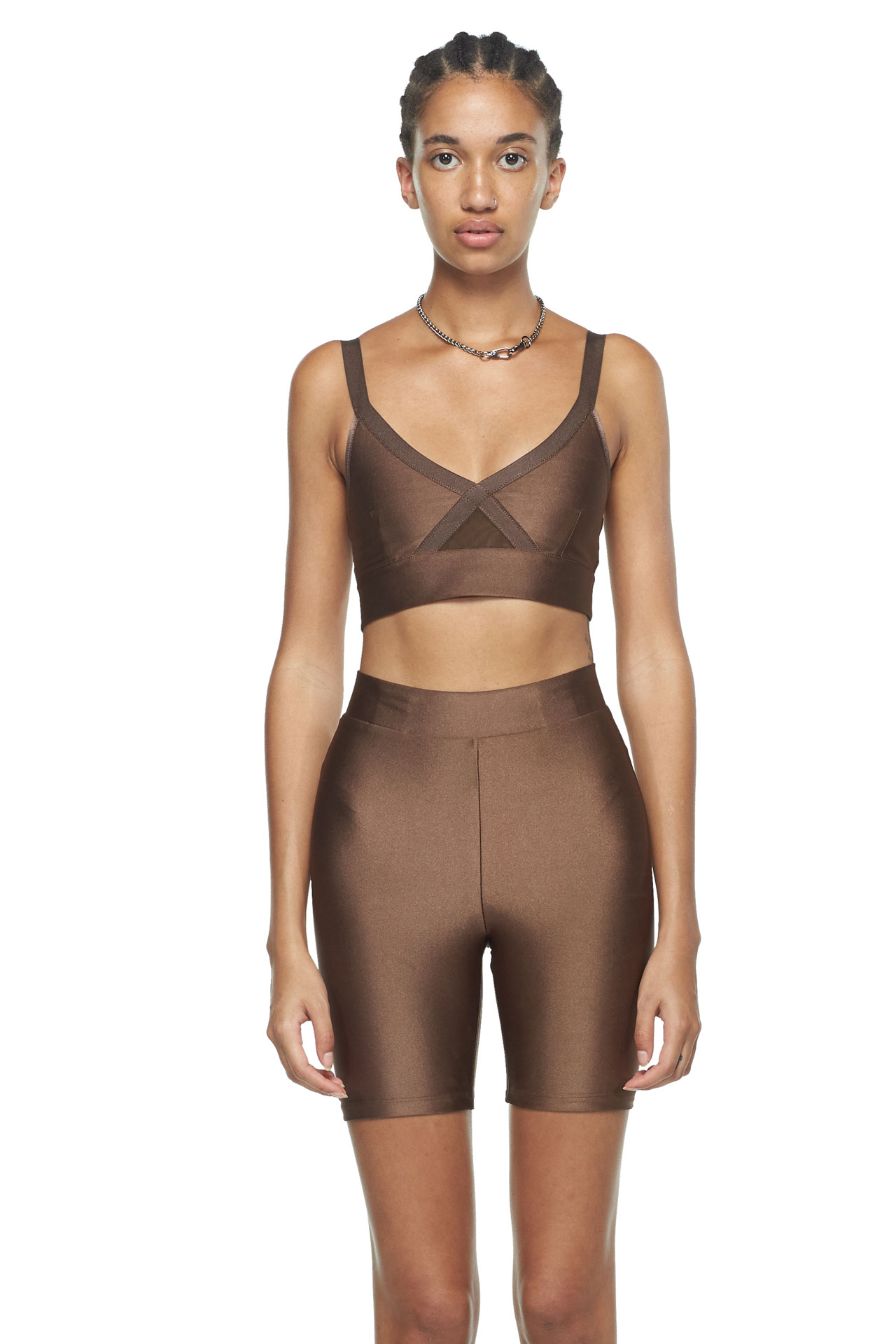 brown sports bra