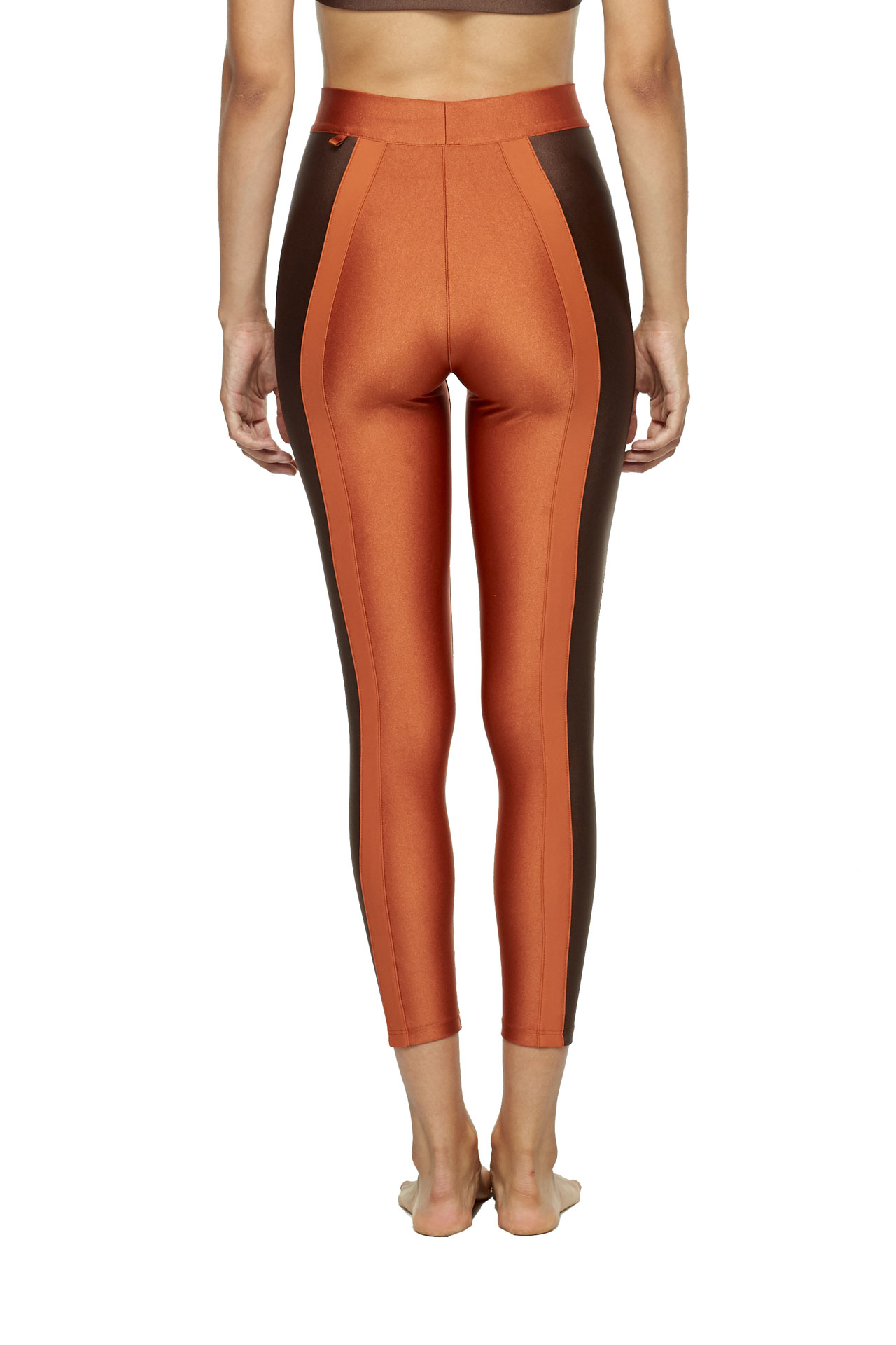 Copper Chocolate High Waisted Leggings NEW YORK PILATES