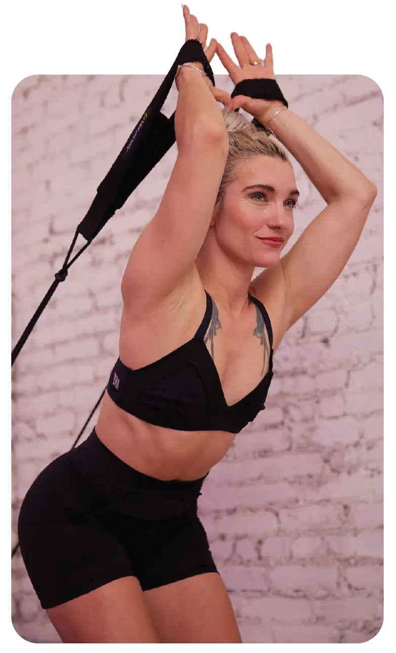 heather Andersen abs arms ass class in New York Pilates flatiron on the reformer